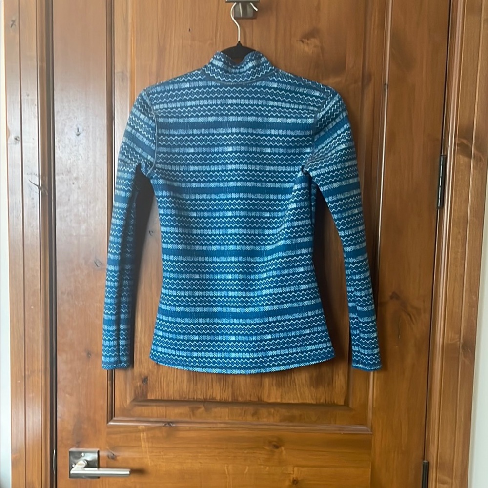 Blue Patterned Women's Jacket - image 3